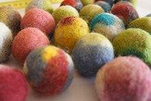 Load image into Gallery viewer, Kivikis Cat Toy, Felted Wool Balls. Handmade from Ecological Wool Made (5 Wool Balls)
