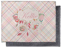 Load image into Gallery viewer, YouCustomizeIt Modern Plaid &amp; Floral Microfiber Screen Cleaner (Personalized)
