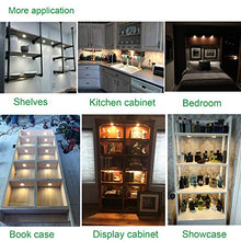 Load image into Gallery viewer, AIBOO Under Cabinet LED Puck Lighting Kit Black Cord with Touch Dimmer Switch for Kitchen Showcase Cupboard Closet Lighting 3 Lights 6W (Daylight White)
