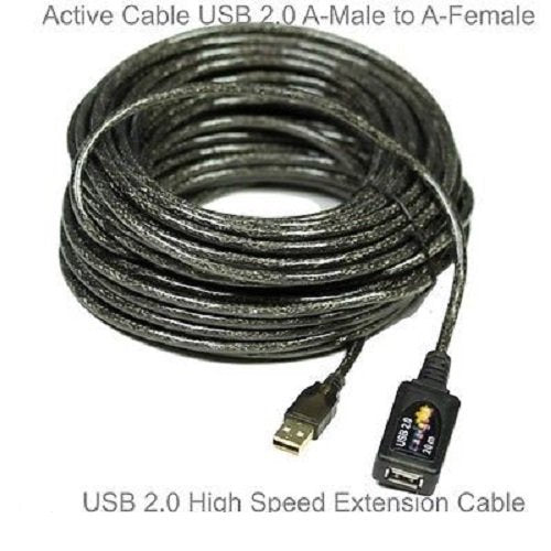UbiGear New USB 2.0 30' Ft Active Extension Booster Cable w/Ic