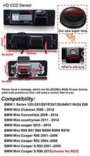 Load image into Gallery viewer, HDMEU HD Color CCD Waterproof Vehicle Car Rear View Backup Camera, 170 Viewing Angle Reversing Camera for BMW 1 Series 120i/E81/E87/F20/135i/640i/116i/Z4 E89 BMW Mini Clubman/Cooper Series
