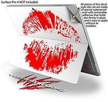 Load image into Gallery viewer, Big Kiss Lips Red on White - Decal Style Vinyl Skin fits Microsoft Surface Pro 4 (Surface NOT Included)
