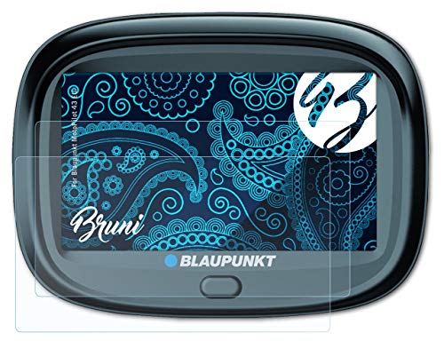 Bruni Screen Protector Compatible with Blaupunkt MotoPilot 43 EU Protector Film, Crystal Clear Protective Film (2X)