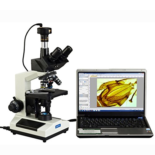OMAX 40X-2500X Lab Trinocular Compound LED Microscope with 5MP Digital Camera