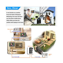 Load image into Gallery viewer, AMOCAM Video Intercom System, Wired 7 Inches Monitor Video doorphone Doorbell System,Video Door Phone HD Camera Kits Support Unlock, Monitoring, Dual-Way Intercom for Villa House Office Apartment
