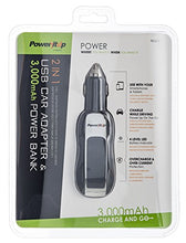 Load image into Gallery viewer, PowerItUp PBC-3012 2 in 1 USB Car Adapter &amp; 3,000 mAh Power Bank
