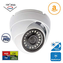 Load image into Gallery viewer, Evertech High Definition 1080p CCTV Security Camera Outdoor/Indoor Weatherproof 2.8mm Wide Angle TVI/AHD/CVI/Analog (960H/CVBS)

