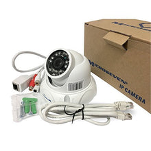 Load image into Gallery viewer, Microseven 1080P/30fps HD 1/2.5&quot; CMOS Wide View Angle 150 Compatible Alexa, POE Outdoor Dome IP Camera Outdoor, Web GUI, Apps + VMS, Free 24hr Cloud &amp; Live Streaming microseven.tv

