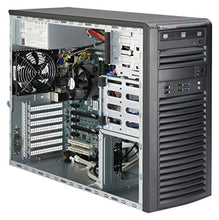 Load image into Gallery viewer, Supermicro SuperWorkstation LGA1150 500W Mid-Tower Workstation Barebone System SYS-5038A-IL Black
