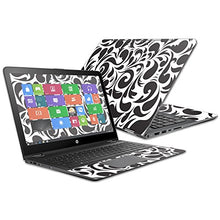 Load image into Gallery viewer, MightySkins Skin Compatible with HP Envy x360 15z 15&quot; (2016) - Swirly Black | Protective, Durable, and Unique Vinyl Decal wrap Cover | Easy to Apply, Remove, and Change Styles | Made in The USA
