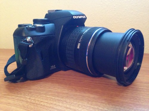 Olympus E-420 Black SLR Digital Camera with 14-42mm Zoom Lens & 2.7