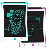 KURATU 2 Pack-8.5 inch Drawing Tablet Pads Reusable LCD Writing Tablet for Kids Doodle Board Digital Handwriting Board Gifts Toys for 3-12 Years Old Boys Girls Electronic Notepad Education Systems