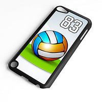 iPod Touch Case Fits 6th Generation or 5th Generation Volleyball #10100 Choose Any Player Jersey Number 58 in Black Plastic Customizable by TYD Designs