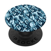 Load image into Gallery viewer, Pop out holder Outdoor blue Camouflage Hunting camo PopSockets Grip and Stand for Phones and Tablets
