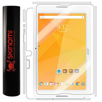 Skinomi Full Body Skin Protector Compatible with Acer Iconia One 10 (B3-A20)(Screen Protector + Back Cover) TechSkin Full Coverage Clear HD Film