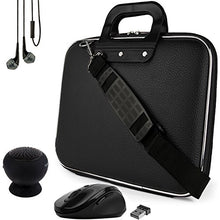 Load image into Gallery viewer, Black Laptop Messenger Bag Carrying Case, Headphones, Mouse, Speaker for Microsoft Surface Pro X 13&quot;, Pro 7, 6 12.5&quot;
