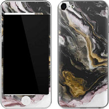 Load image into Gallery viewer, Skinit Decal MP3 Player Skin Compatible with iPod Touch (6th Gen 2015) - Officially Licensed Originally Designed Gold Blush Marble Ink Design
