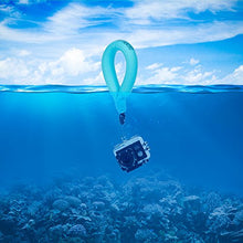 Load image into Gallery viewer, Waterproof Camera Float (2-Pack), JOTO Floating Strap for Waterproof Underwater Camera Camcorders Phones- Waterproof Float Floating Hand Grip -Blue
