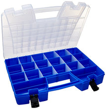 Load image into Gallery viewer, Akro-Mils 06118 Plastic Portable Hardware and Craft Parts Organizer, Large, Blue
