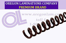 Load image into Gallery viewer, Spiral Binding Coils 6mm ( x 15-inch Legal) 4:1 [pk of 100] Dark Brown (PMS 440 C)
