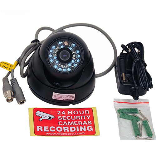 Video Secu Day Night Vision Outdoor Ccd Cctv Security Dome Camera Vandal Proof 3.6mm Wide View Angle