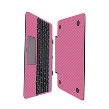Load image into Gallery viewer, Skinomi Pink Carbon Fiber Full Body Skin Compatible with Asus Transformer Book T100HA (Keyboard Only)(Full Coverage) TechSkin Anti-Bubble Film
