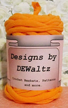 Load image into Gallery viewer, Designs by DEWaltz Tee Shirt Trapillo Jersey Yarn (Orange)
