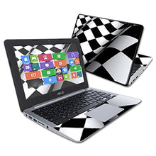 Load image into Gallery viewer, MightySkins Skin Compatible with Asus Chromebook 11.6&quot; C200MA wrap Cover Sticker Skins Checkered Flag
