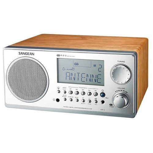 Sangean WR-2 FM-RBDS AMWooden Cabinet Digital Tuning Receiver (Walnut) (Renewed)