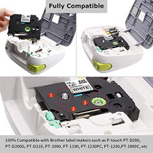 Load image into Gallery viewer, Freshworld Compatible Brother P-touch Label Maker Tape Refill,Replace Brother P Touch TZ 12mm 0.47Inch TZe Tape (Clear/White/Red/Blue/Yellow/Green,Gold/White on Black),for P-Touch PT D210 H110 D600,8P
