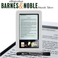Slim Durable TPU Skin Case Made for Barnes and Noble Nook eBook Reader (Transparent Clear) and Includes a 4 inch eBigvalue Determination Hand Strap