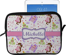 Load image into Gallery viewer, Princess Print Tablet Case/Sleeve - Large (Personalized)
