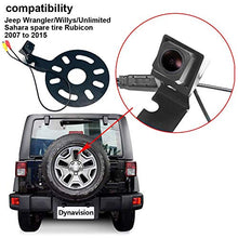 Load image into Gallery viewer, HDMEU Backup Camera Automotive Car Rear View Reversing, 170 Viewing Angle Reversing Camera for Wrangler Willys Unlimited Sahara Spare tire Rubicon 2007-2015
