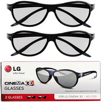 LG Cinema 3D Glasses AG-F310 2012 New Model 2 pairs Black
