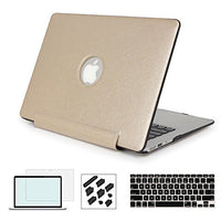 RYGOU Premium Quality PU Leather Case with Keyboard Skin Screen Shell and Anti-dust Plug Compatible MacBook Pro 13.3''Model:A1278
