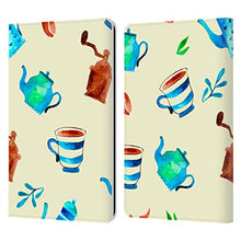 Load image into Gallery viewer, Head Case Designs Officially Licensed Haroulita Tea Time Playful Graphics Leather Book Wallet Case Cover Compatible with Kindle Paperwhite 1 / 2 / 3
