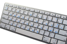 Load image into Gallery viewer, Italian - English NS Non-Transparent Keyboard Labels are Compatible with Apple White Background for Desktop, Laptop and Notebook
