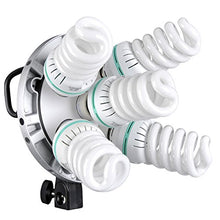 Load image into Gallery viewer, Godox TL-5 E27 5 in 1 Multi-Holder Tricolor Lighting Bulb Lamp Head Socket

