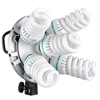 Godox TL-5 E27 5 in 1 Multi-Holder Tricolor Lighting Bulb Lamp Head Socket