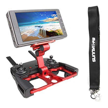 Load image into Gallery viewer, Anbee Foldable Aluminum Tablet Stand Cell Phone Holder with Lanyard Support Crystal Sky Monitor Compatible with DJI Mavic 3 / 2 / Mini 2 / Mini SE / Mavic Air 2S / Spark Drone Remote Controller, Red
