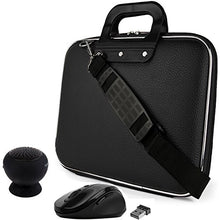 Load image into Gallery viewer, Black Laptop Carrying Case Shoulder Bag, Mouse, Speaker for Samsung ChromeBook, Galaxy Book 11&quot; to 12 inch
