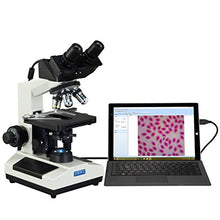 Load image into Gallery viewer, OMAX 40X-2500X Built-in 3.0MP Digital Camera Phase Contrast Binocular Compound LED Microscope
