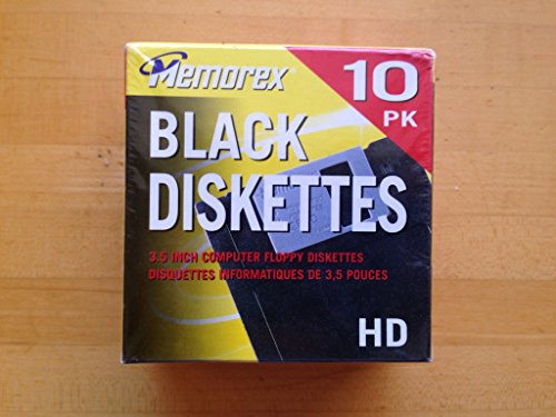 Memorex - 10 x floppy disk - 1.44 MB - black - PC - storage media