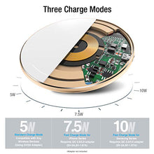 Load image into Gallery viewer, TOZO W1 Wireless Charger Thin Aviation Aluminum Computer Numerical Control Technology Fast Charging Pad Gold (NO AC Adapter)
