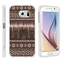 Compatible with Samsung Galaxy S6 (All Carriers) Snap On Hard Plastic Protector Case Slim Fit Graphic Designer Cover, Bundle Includes Free Screen Protector (Safari Leopard Prints)