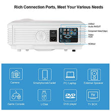 Load image into Gallery viewer, Android Projector TV, 1080P Bluetooth 5500LM Projector with WiFi, 4P Keystone, 2 HDMI 200&#39;&#39; Screen LED HD Movie Projector Support Airplay iOS Phone Wireless Display DVD/PS5/PC, Built-in
