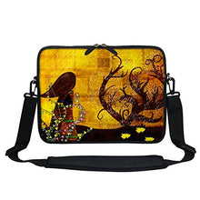 Load image into Gallery viewer, Meffort Inc 13 13.3 Inch Neoprene Laptop/Ultrabook/Chromebook Bag Carrying Sleeve with Hidden Handle and Adjustable Shoulder Strap - Gustav Klimt
