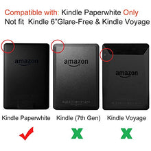 Load image into Gallery viewer, Youngme martshell case for Kindle Paperwhite with 2pcs Hand Straps, Suitable for Small Hand Person/Wake for All-New Amazon Kindle Paperwhite and Tiny Palm People (Kapok-White)
