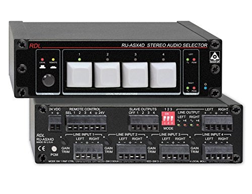 Radio Design Labs RU-ASX4D Stereo Audio Selector 4x1