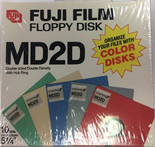 Load image into Gallery viewer, 10 Floppy Disks 5.25 Inch Md2hd by Fuji
